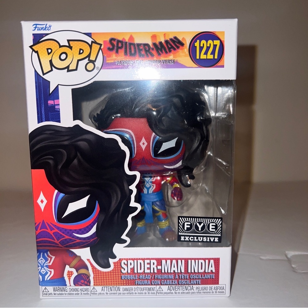 Funko pop! Marvel Spider-Man India  bobble head Exclusive NIB